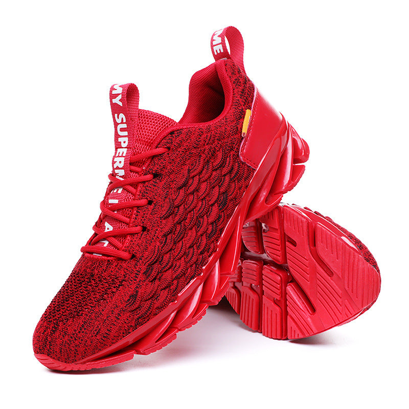Fish Scale Blade Sneakers - Flyknit Gym Shoes
