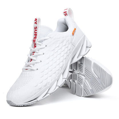 Fish Scale Blade Sneakers - Flyknit Gym Shoes
